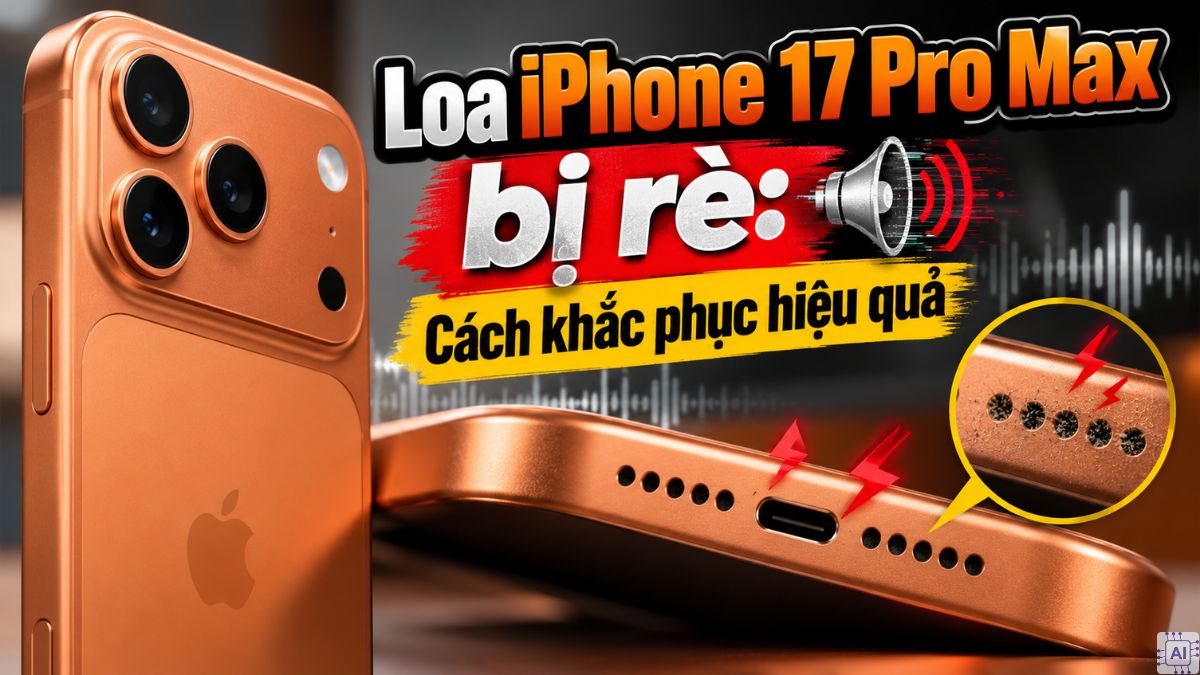 Loa iPhone 17 Pro Max bị rè: Cách khắc phục hiệu quả