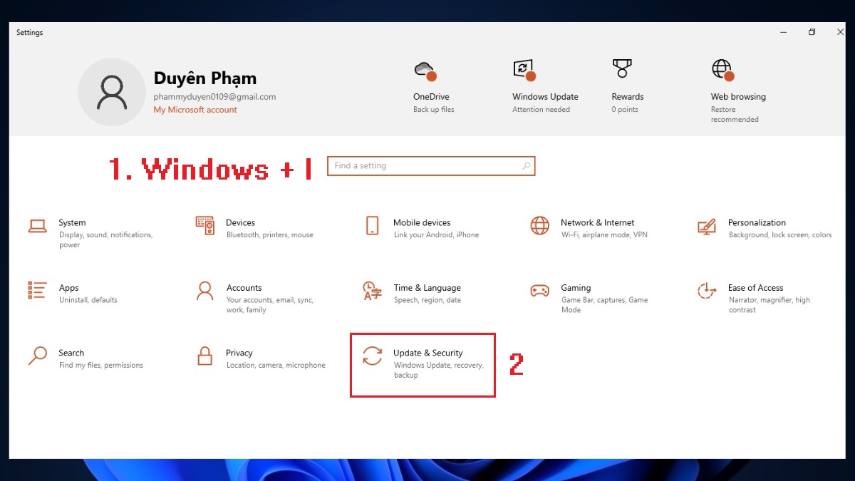 Khắc phục lỗi 4013 khi restore iPhone bằng cách kiểm tra cập nhật trên Windows - bước 1,2