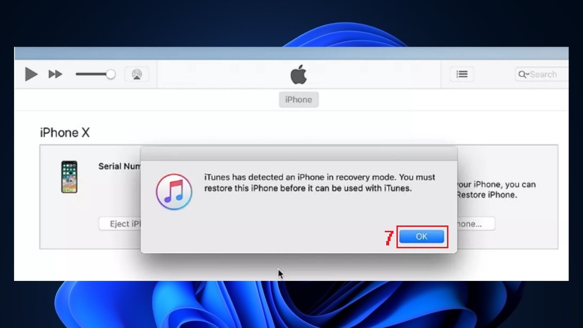Khắc phục lỗi 4013 khi restore iPhone bằng cách đưa về DFU - bước 3