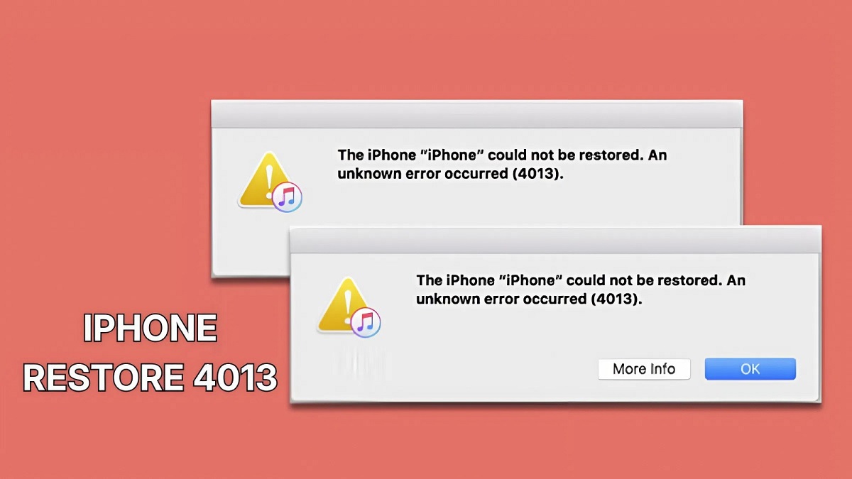 Dấu hiệu nhận biết lỗi 4013 khi Restore iPhone