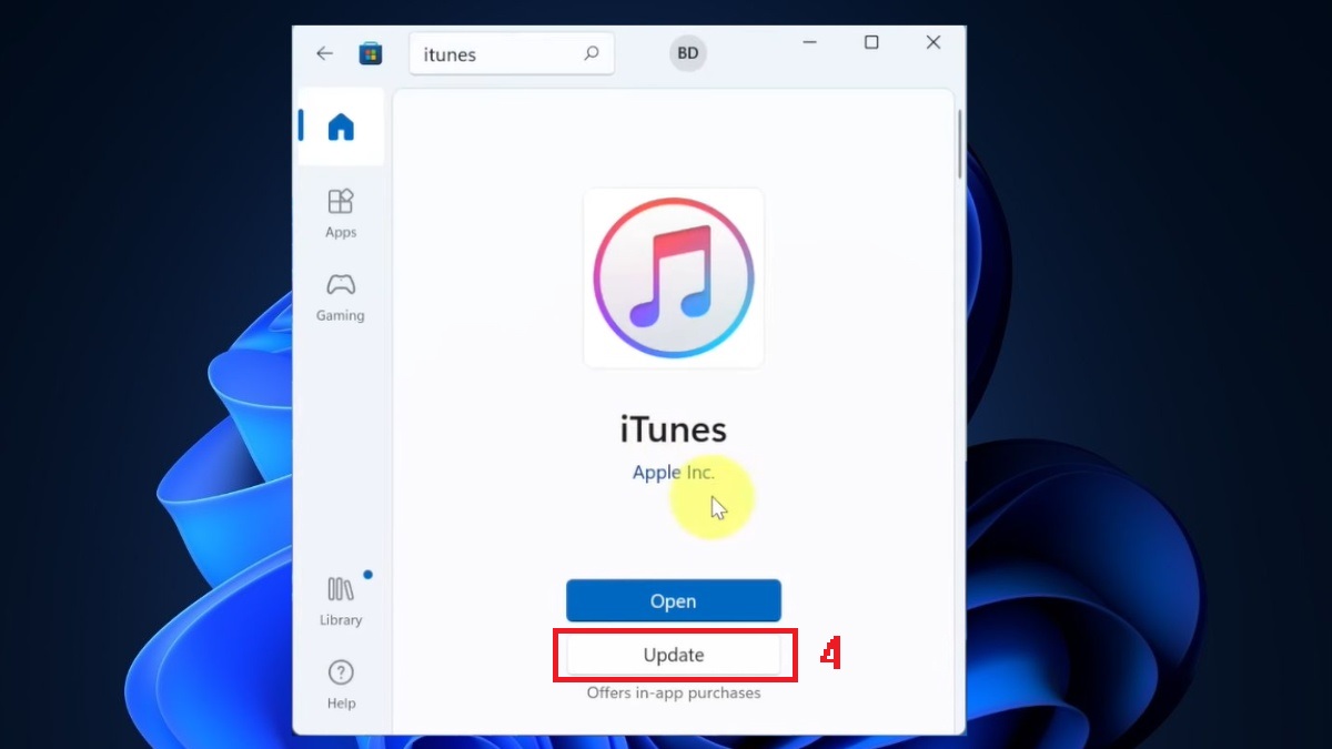 Khắc phục lỗi 4013 khi restore iPhone bằng cách cập nhật iTunes trên Windows - bước 4