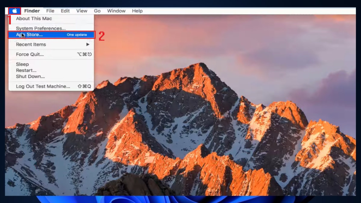 Khắc phục lỗi 4013 khi restore iPhone bằng cách cập nhật iTunes trên Macbook - bước 1
