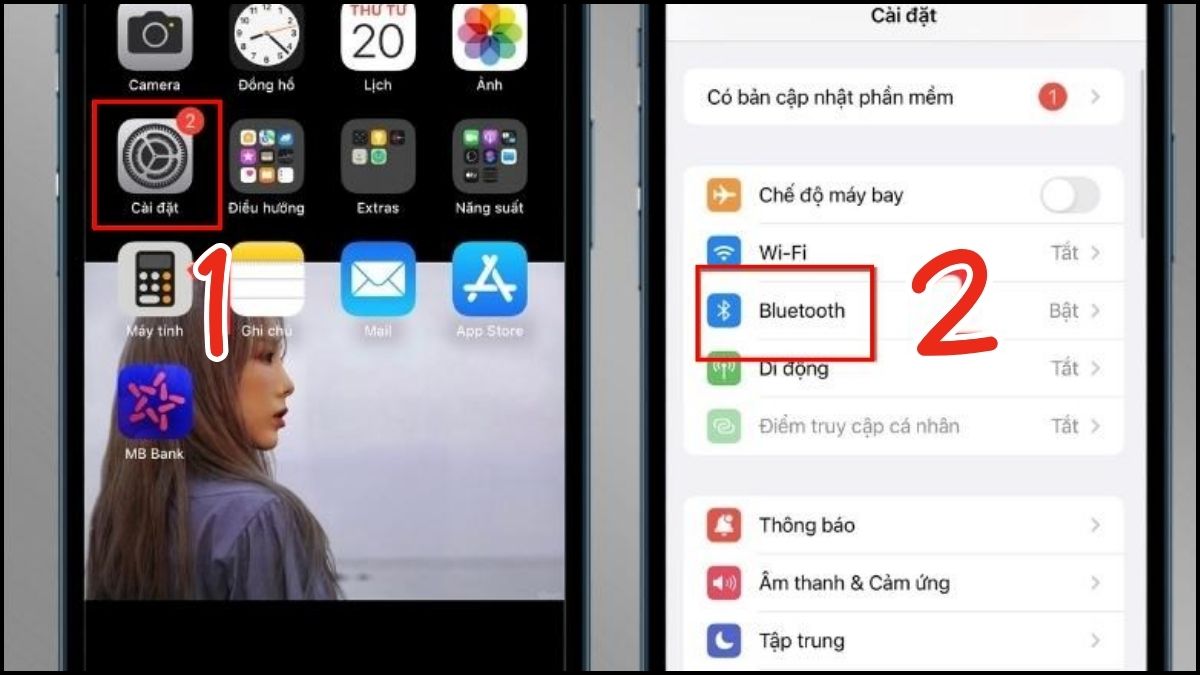 Quên AirPod rồi bật lại khi gặp lỗi AirPods không thể kết nối được với iPhone - bước 1