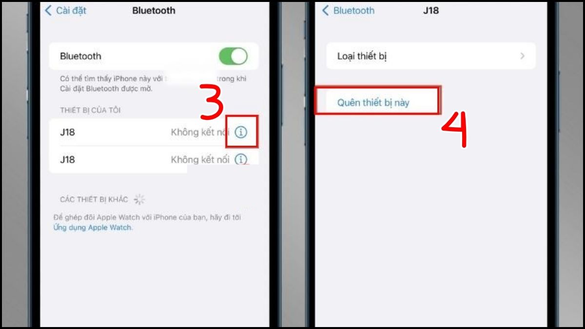 Quên AirPod rồi bật lại khi gặp lỗi AirPods không thể kết nối được với iPhone - bước 2