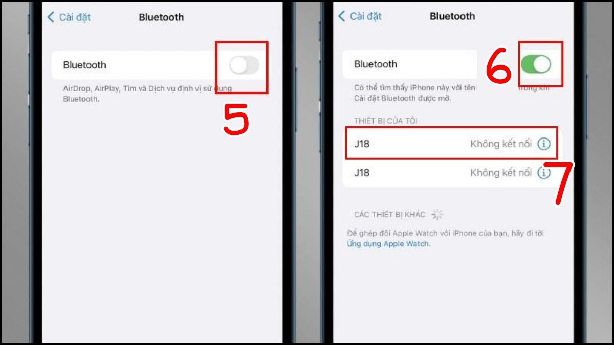 Quên AirPod rồi bật lại khi gặp lỗi AirPods không thể kết nối được với iPhone - bước 3