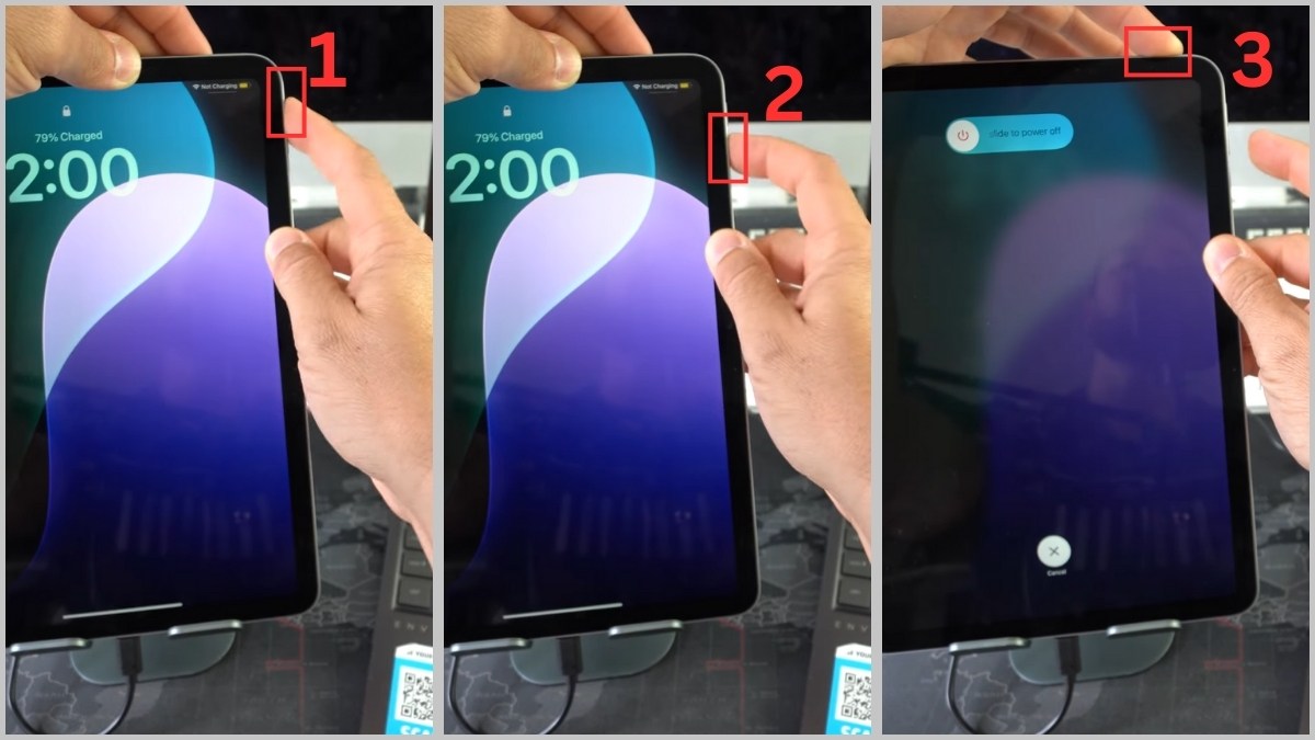 Xử lý lỗi iPad bị treo táo bằng cách dùng Recovery Mode với iPad không có nút home