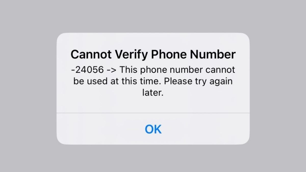 Tìm hiểu lỗi không thể xác minh số điện thoại trên iPhone