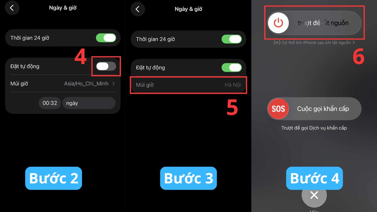 Cài đặt lại ngày và giờ trên iPhone để khắc phục lỗi không thể xác minh số điện thoại trên iPhone - bước 2