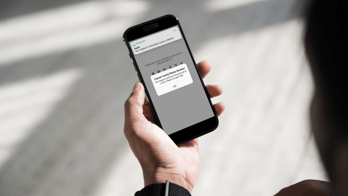 Các dấu hiệu thường gặp khi iPhone không thể xác minh số điện thoại