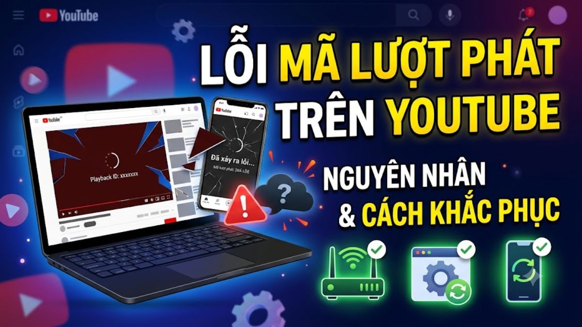 Lỗi mã lượt phát trên YouTube: Nguyên nhân & Cách khắc phục
