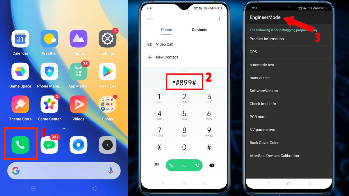 Cách nhập mã test OPPO trên điện thoại