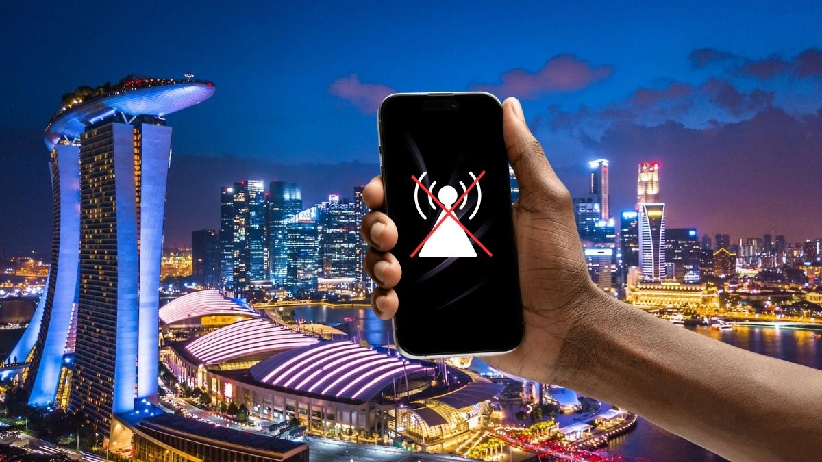 Điện thoại không bắt được sóng mạng Singapore