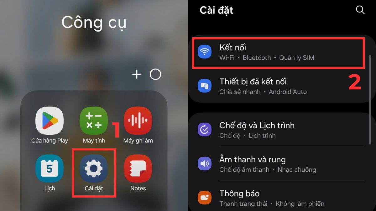 Cách chuyển vùng Singapore trên Android - bước 1