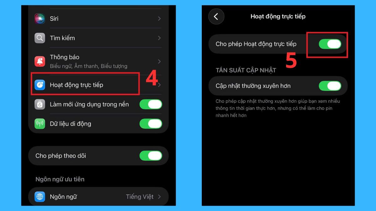 Cách kiểm tra màn hình Dynamic Island trên iPhone 17 khác - bước 3,4