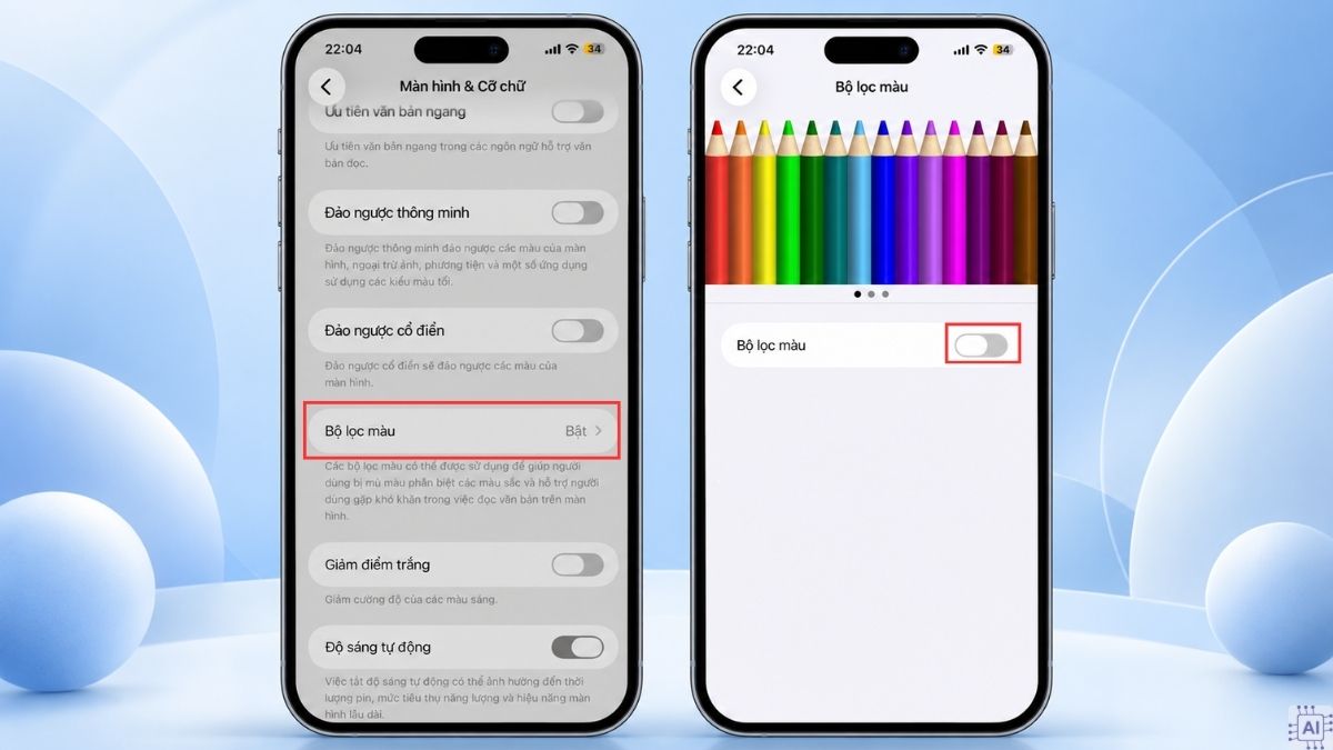 Khắc phục màn hình iPhone bị chuyển xám bằng cách tắt Thang màu xám/bộ lọc - bước 2,3,4