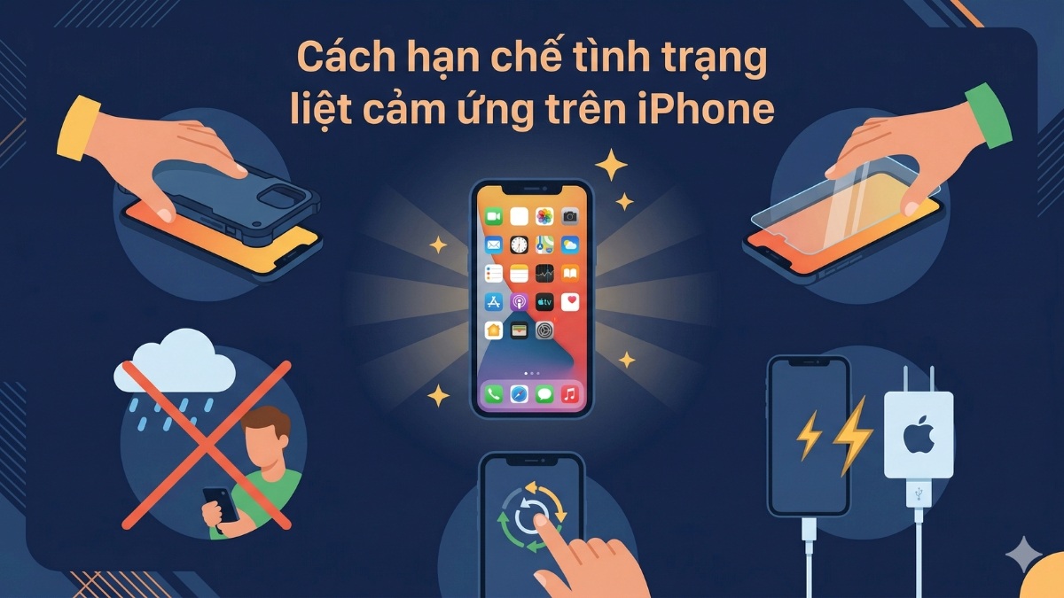 Cách hạn chế tình trạng liệt cảm ứng trên iPhone