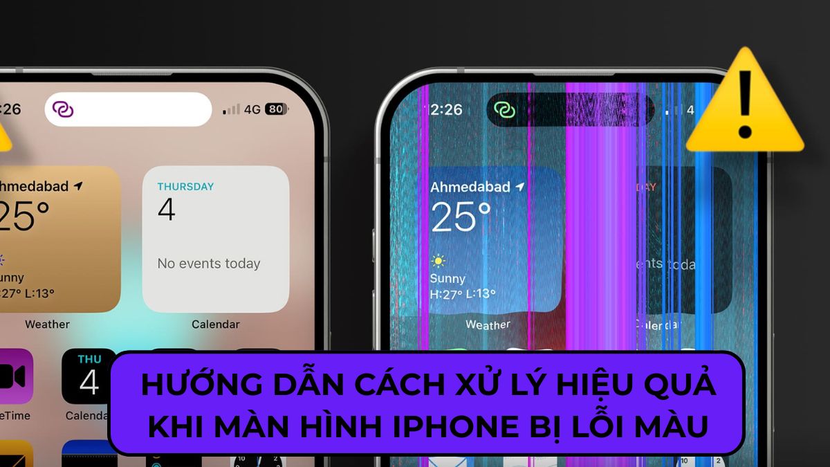 Hướng dẫn cách xử lý hiệu quả khi màn hình iPhone bị lỗi màu