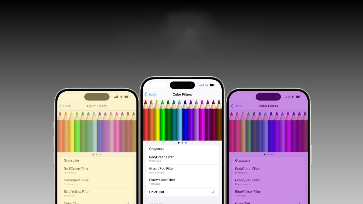 Màn hình iPhone bị vàng do chỉnh sai tone màu