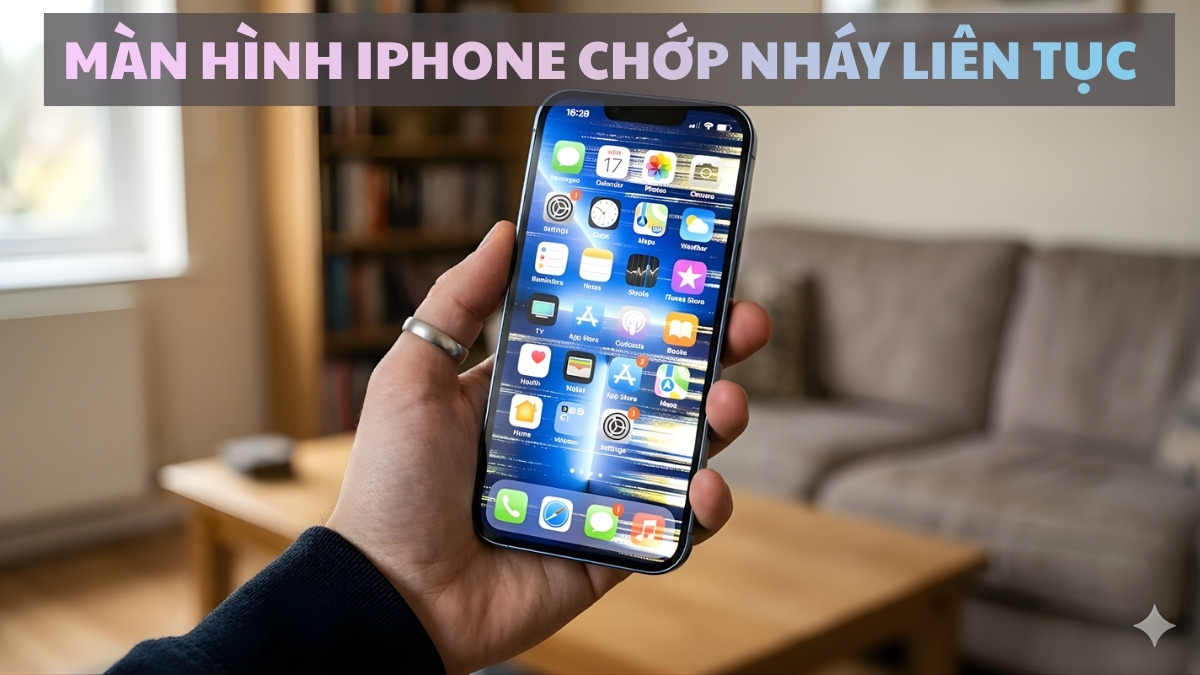 Cách khắc phục lỗi màn hình iPhone chớp nháy liên tục