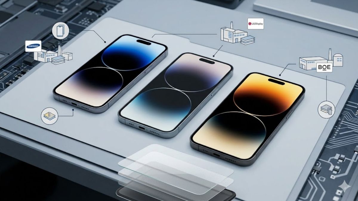 Màn hình iPhone do 3 nhà sản xuất chính