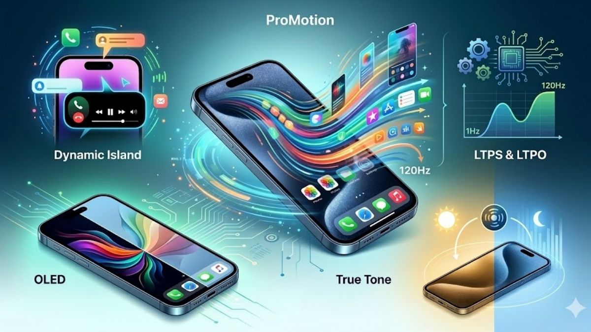 Các công nghệ màn hình được sử dụng trên iPhone