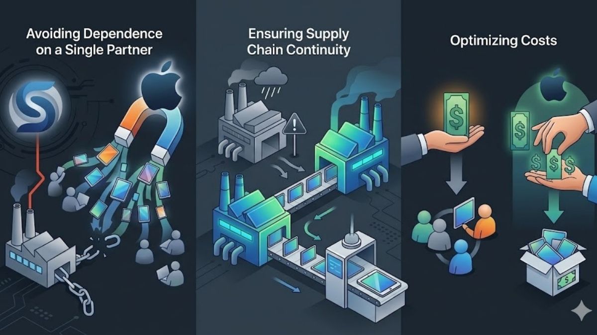 Lý do mà Apple sử dụng nhiều nhà sản xuất màn hình