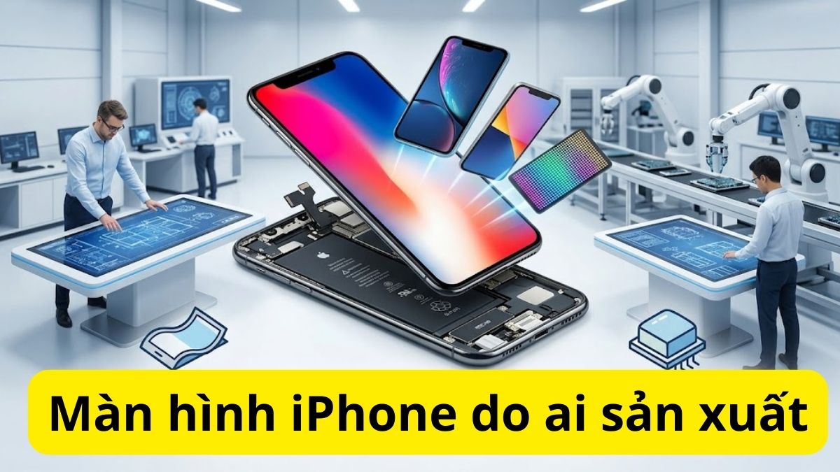 Màn hình iPhone do ai sản xuất? 90% người dùng không biết