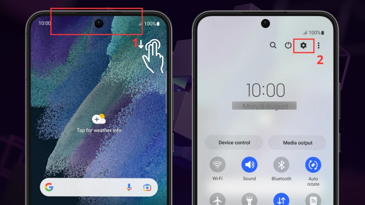 Cập nhật hệ điều hành khi màn hình Samsung S21 FE bị sọc - bước 1