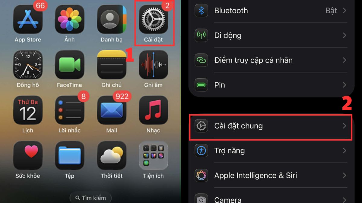 Cập nhật hệ điều hành trên iPhone khi mạng yếu - bước 1