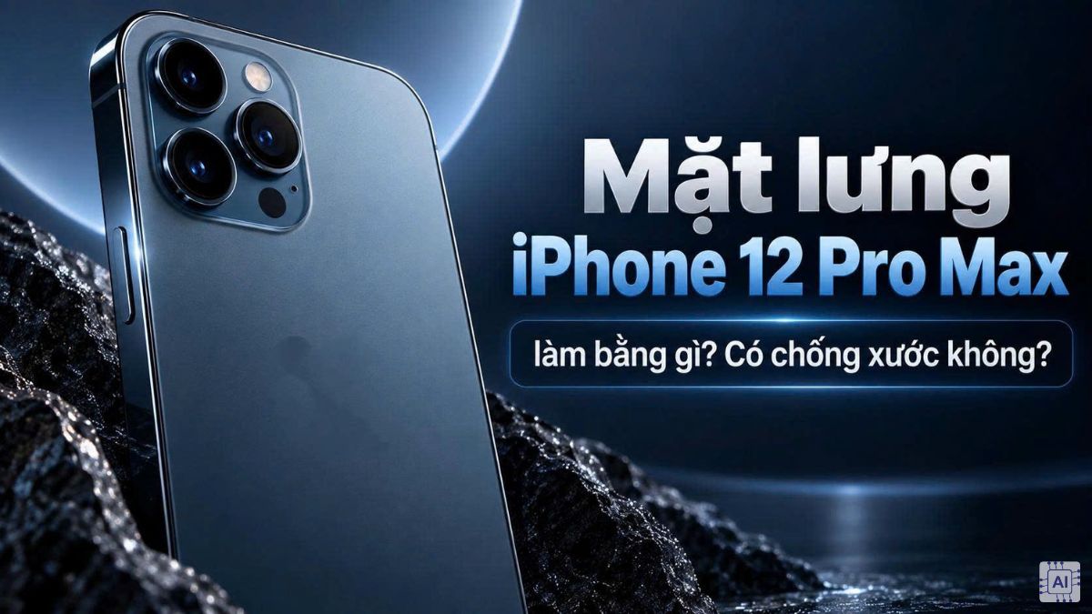 Mặt lưng iPhone 12 Pro Max làm bằng gì? Có chống xước không?