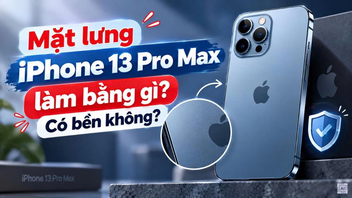 Mặt lưng iPhone 13 Pro Max làm bằng gì? Có bền không?