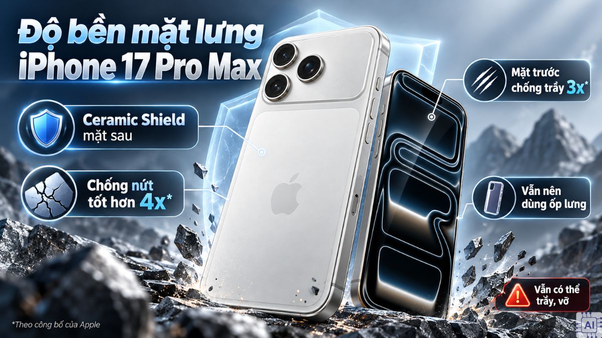 Đánh giá độ bền và khả năng chống trầy xước iPhone 17 Pro Max