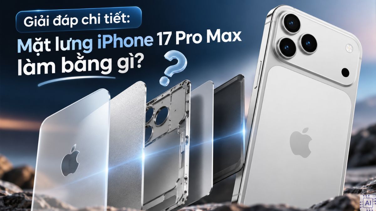 Giải đáp chi tiết: Mặt lưng iPhone 17 Pro Max làm bằng gì?