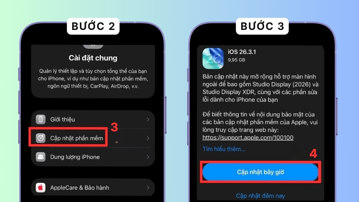 Khắc phục lỗi mất ứng dụng camera trên iPhone bằng cách cập nhật iOS - bước 2