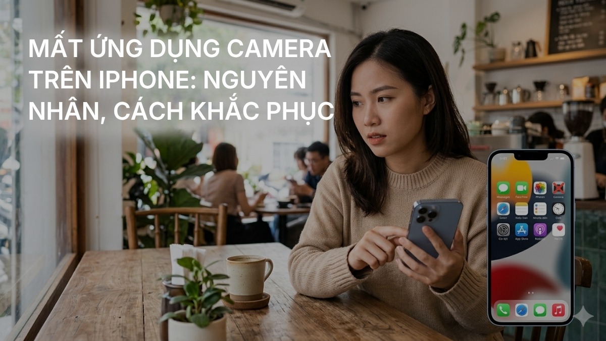 Mất ứng dụng camera trên iPhone: Nguyên nhân, cách khắc phục
