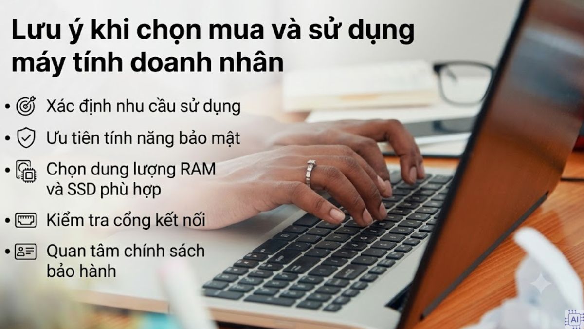 Lưu ý khi chọn mua và sử dụng máy tính doanh nhân