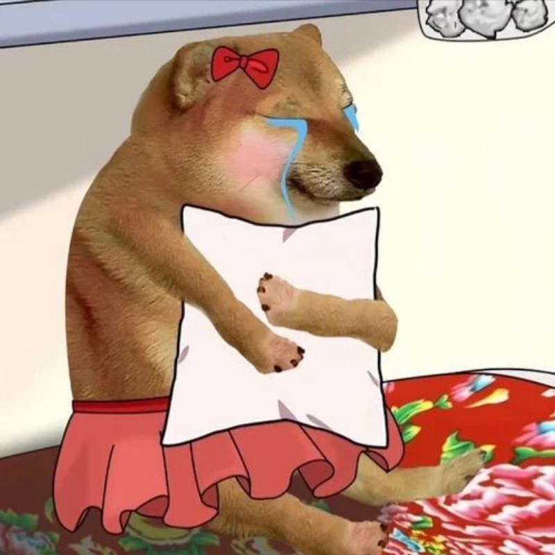 Ảnh meme khóc buồn không nói