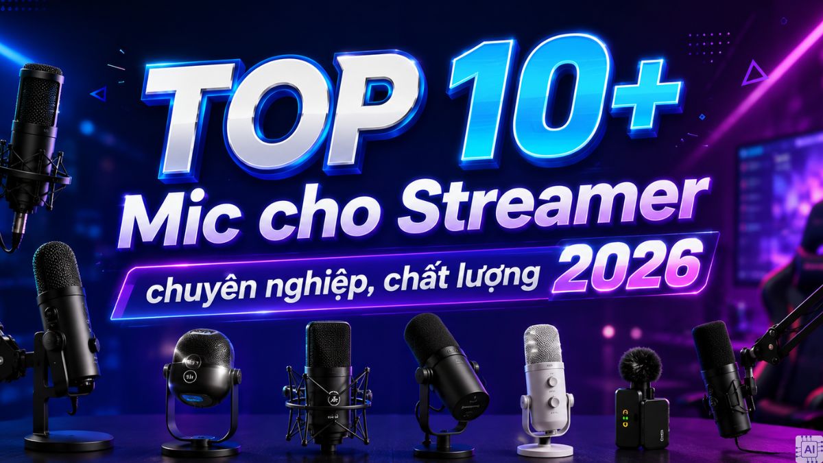 TOP 10+ Mic cho Streamer chuyên nghiệp, chất lượng 2026