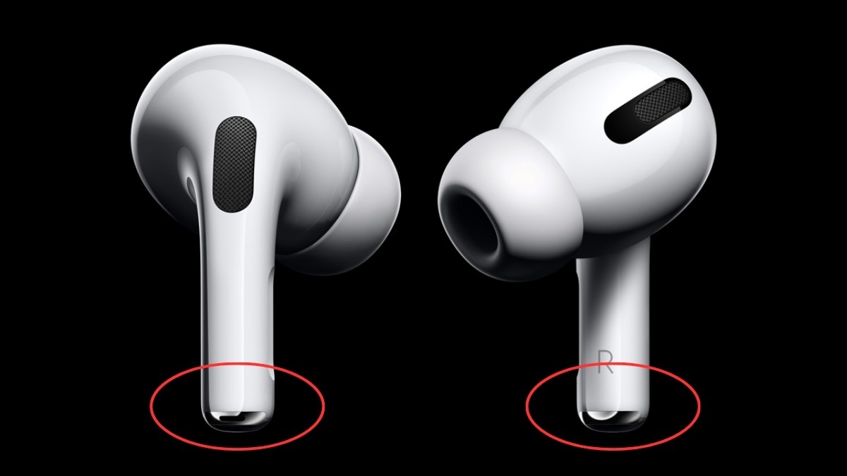 Mic của AirPods nằm ờ phần cuống ngay phía tay cầm