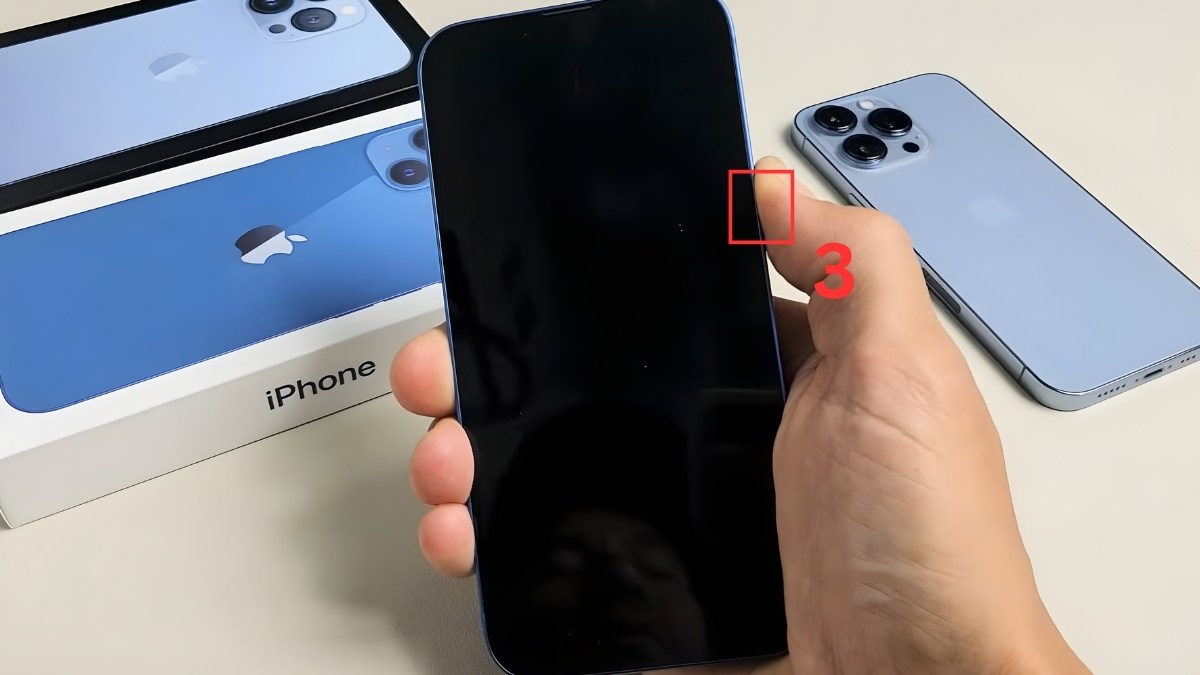 Khởi động lại iPhone khi mic AirPods bị hư - bước 2