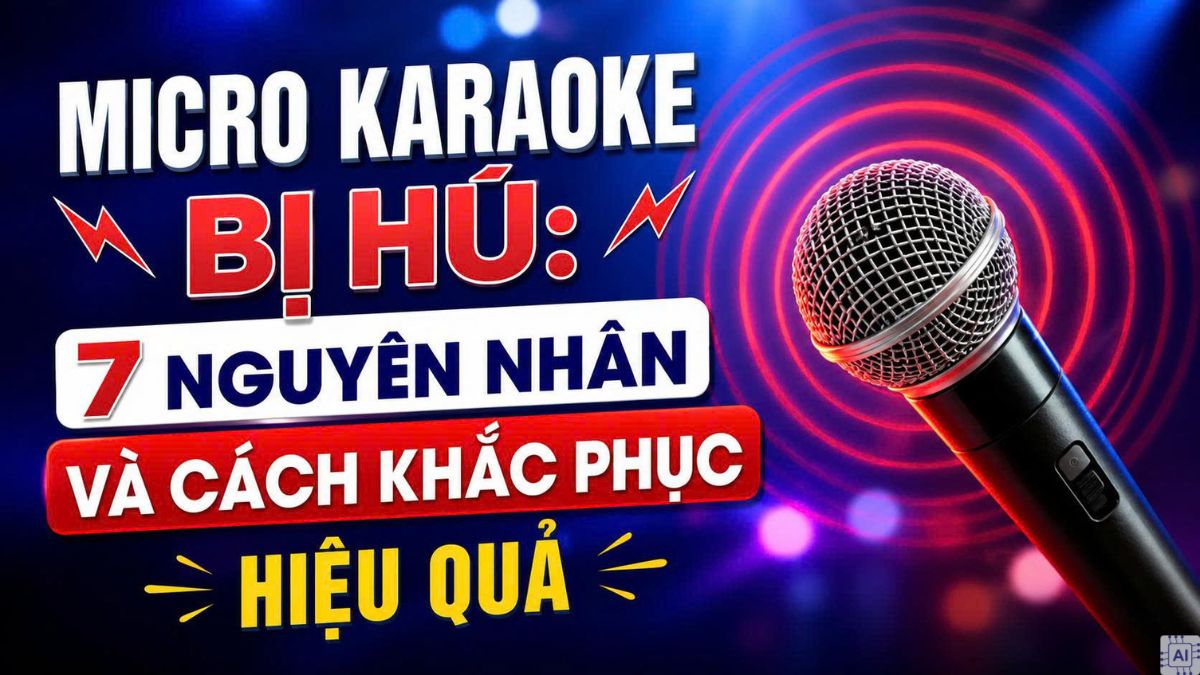 Micro karaoke bị hú: Nguyên nhân và cách khắc phục hiệu quả