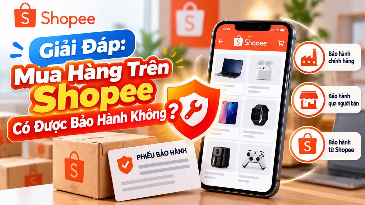 Giải đáp: Mua hàng trên Shopee có được bảo hành không?