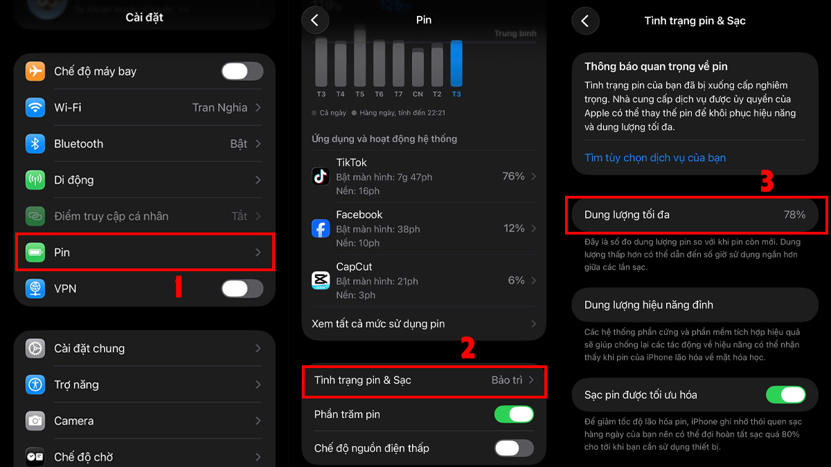 Cách kiểm tra dung lượng pin trên iPhone cũ