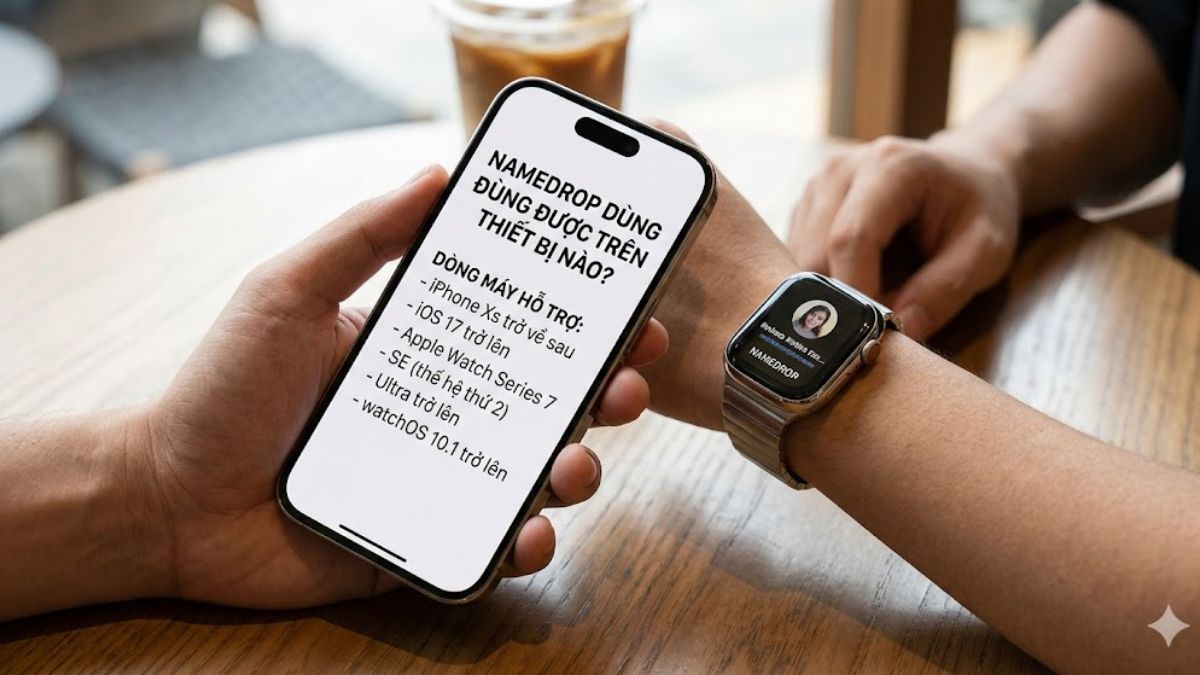 NameDrop dùng được trên thiết bị hỗ trợ iOS 17