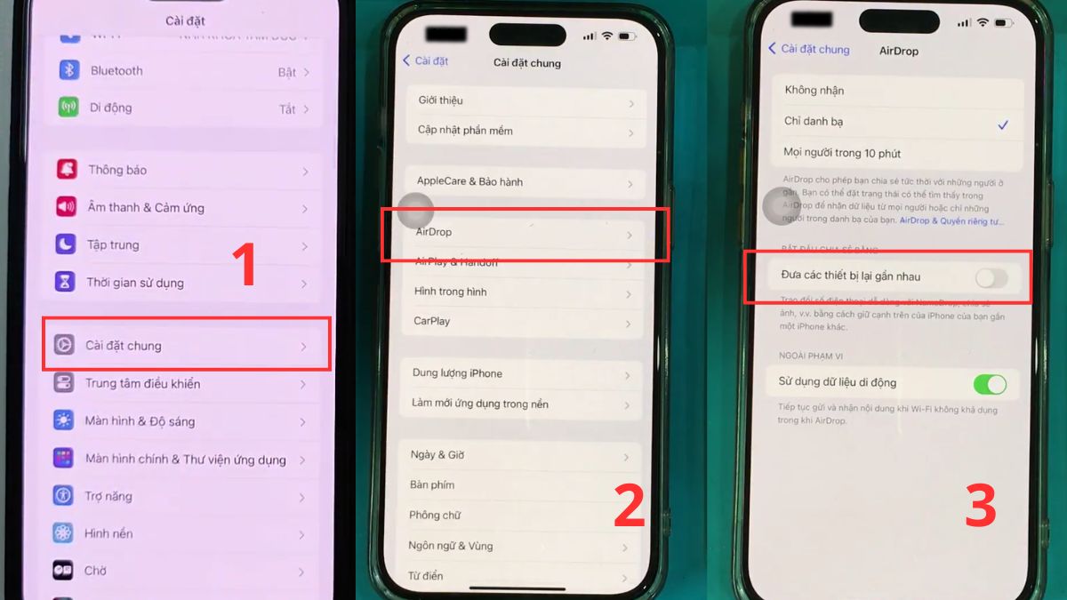 Cách tắt NameDrop trên iPhone
