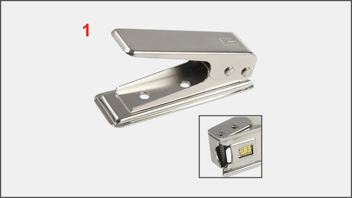 Cách biến SIM thường, Micro SIM sang Nano SIM - bước 1