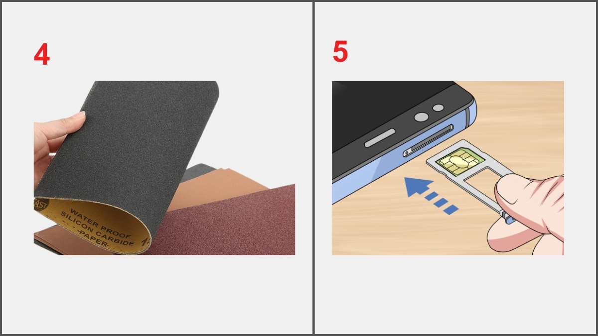 Cách biến SIM thường, Micro SIM sang Nano SIM - bước 3