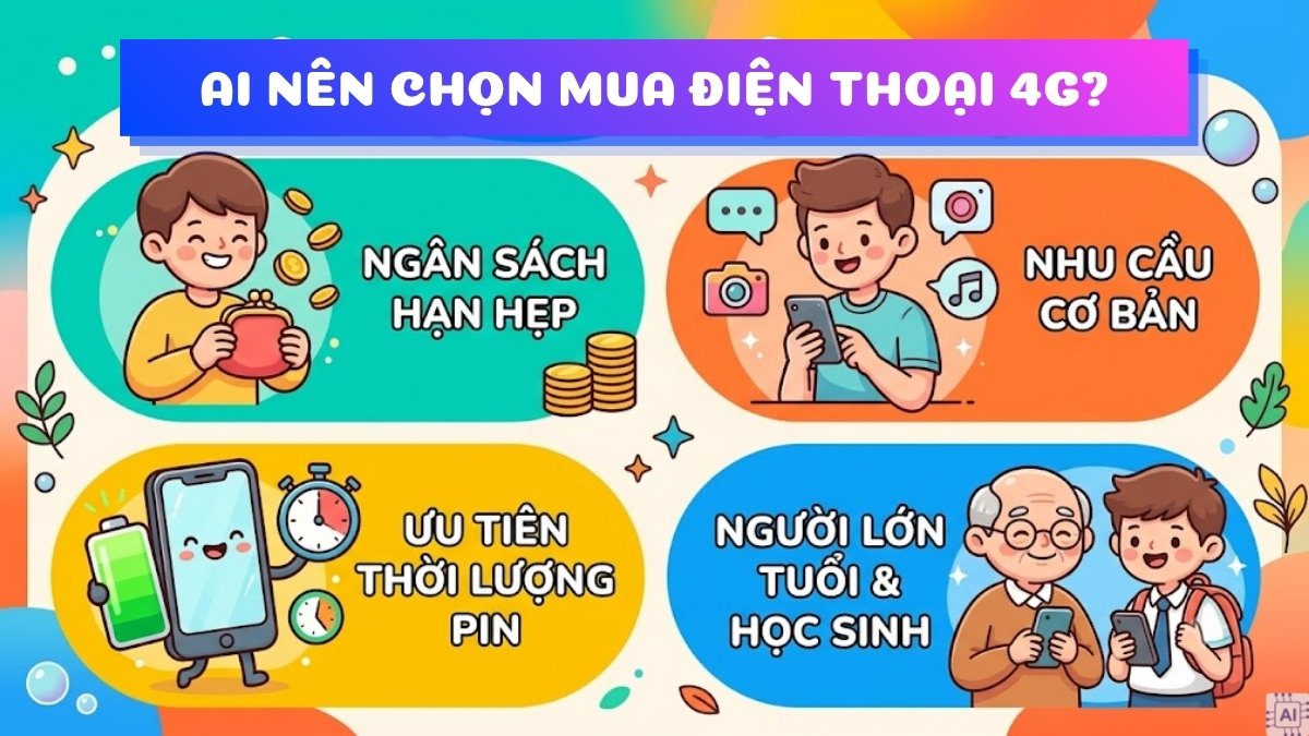 Đối tượng nên chọn mua điện thoại 4G