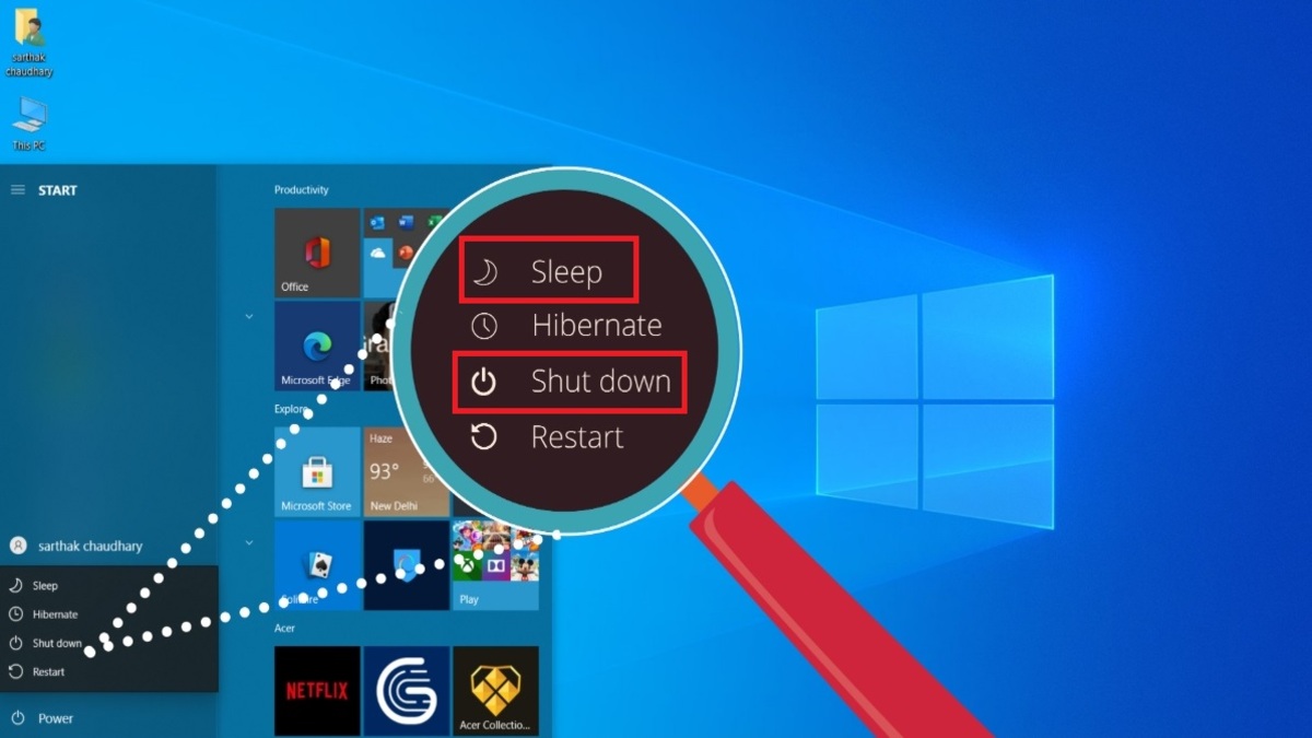 Điểu xảy ra khi Shutdown hoặc Sleep máy