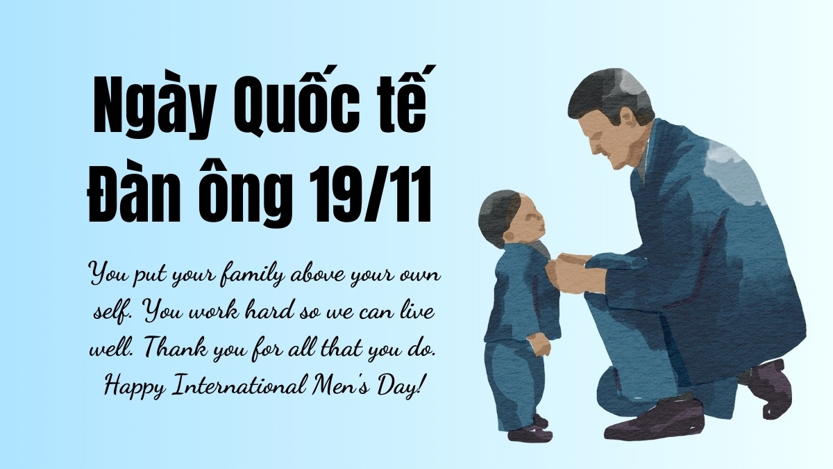 Hình ảnh ngày Quốc Tế Đàn ông chan chứa tình yêu thương